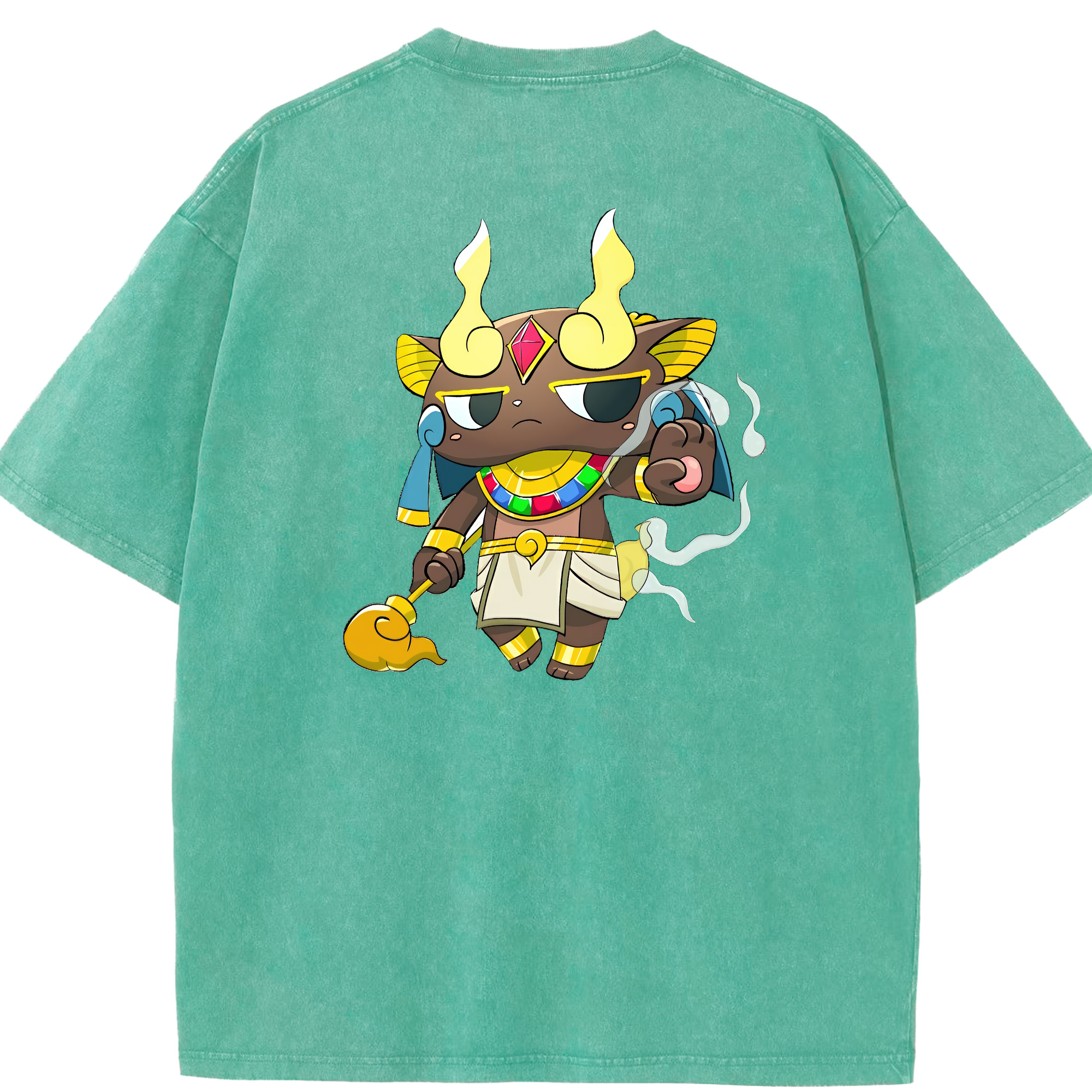 （画像用） 妖怪ウォッチ Yo-kai Watch 綿100% ヴィンテージ風 半袖Tシャツ（背面プリント）